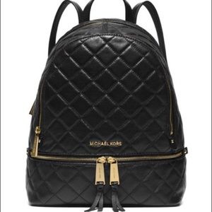 MICHAEL Michael Kors Rhea Leather Quilted Backpack